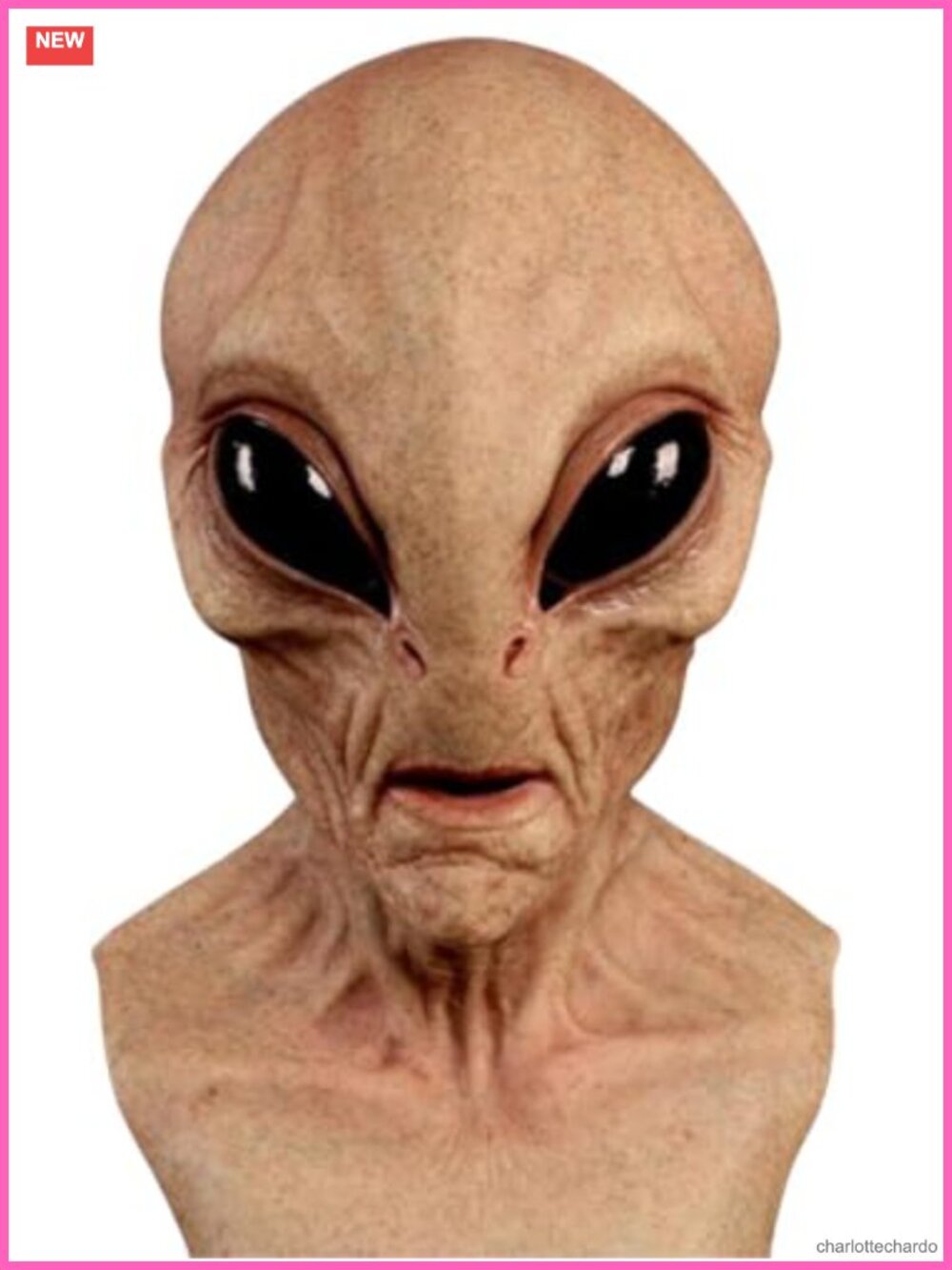 Adult Latex Alien Mask Realistic UFO Face Mask Halloween Cosplay Prop